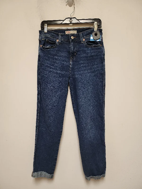 women's denim jeans with elastic waistbandsJeans Boyfriend By Levis In Blue Denim, Size: 2