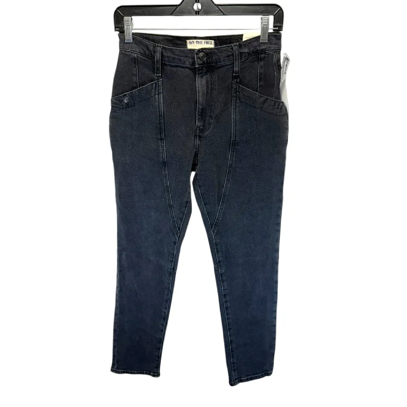 women's denim jeans with cotton blendJeans Cropped By We The Free In Black Denim, Size: 4