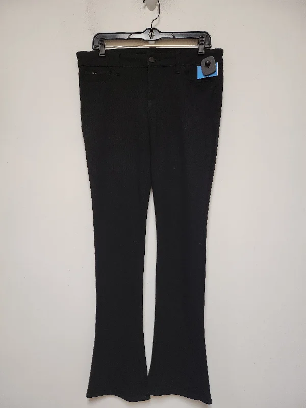 women's denim jeans with embroidered back pocketsJeans Flared By Joes Jeans In Black Denim, Size: 6