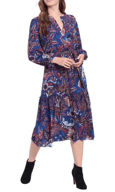 women's off-the-shoulder dressesLondon Times T6378M - Casual Midi Dress