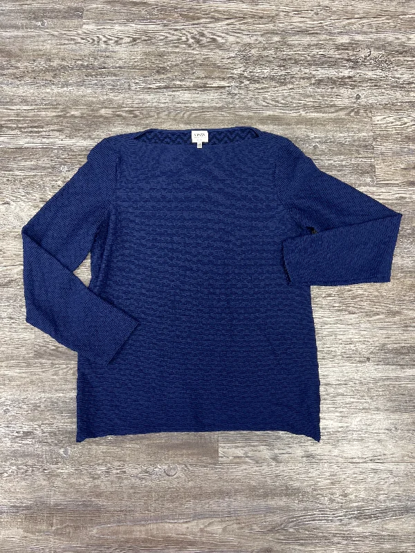 women's tops for those who want to wear pieces that are both comfortable and stylishTop Long Sleeve By Armani Collezoni In Blue, Size: L