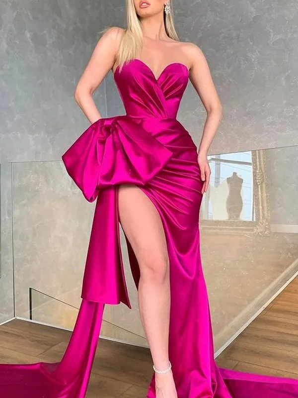 women's designer dressesElegant Off-The-Shoulder Prom dress with Split  Backless Evening  dress gh1993