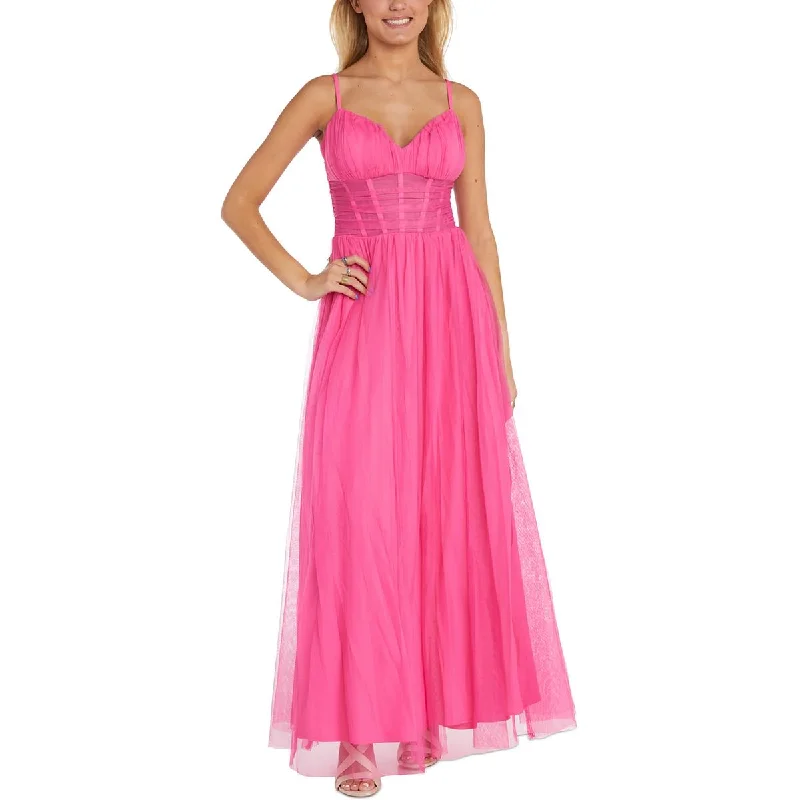 women's sustainable dressesMorgan & Co. Womens Juniors Sweetheart Neck Long Evening Dress