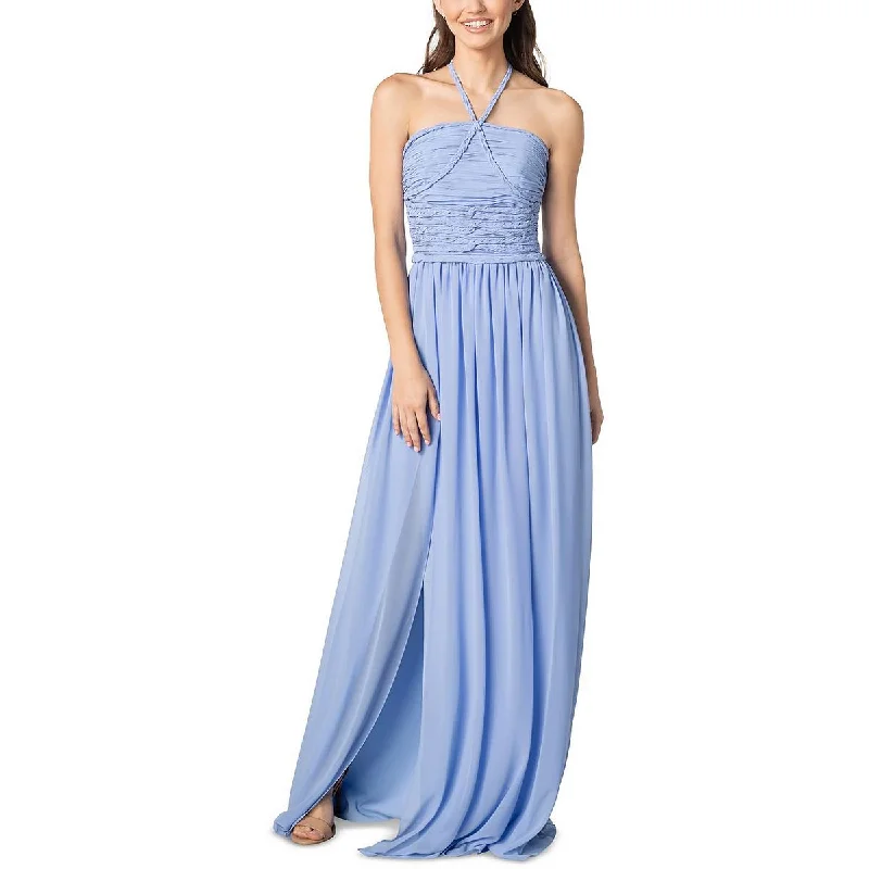 women's trendy dressesDress The Population Womens Halter Long Evening Dress