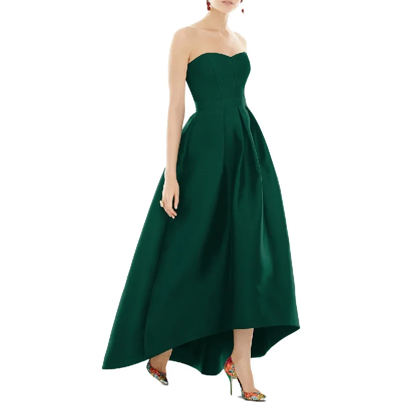 women's beach dressesAlfred Sung Womens Taffeta Hi-Low Evening Dress