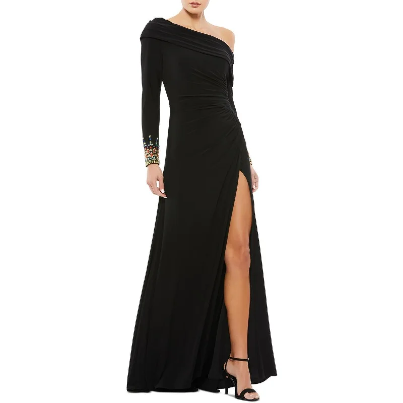 Petite DressMac Duggal Womens Embellished  Evening Dress