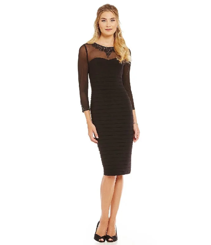 women's maternity dressesAdrianna Papell - Long Sleeve Banded Bodycon Dress AP1E200120SC