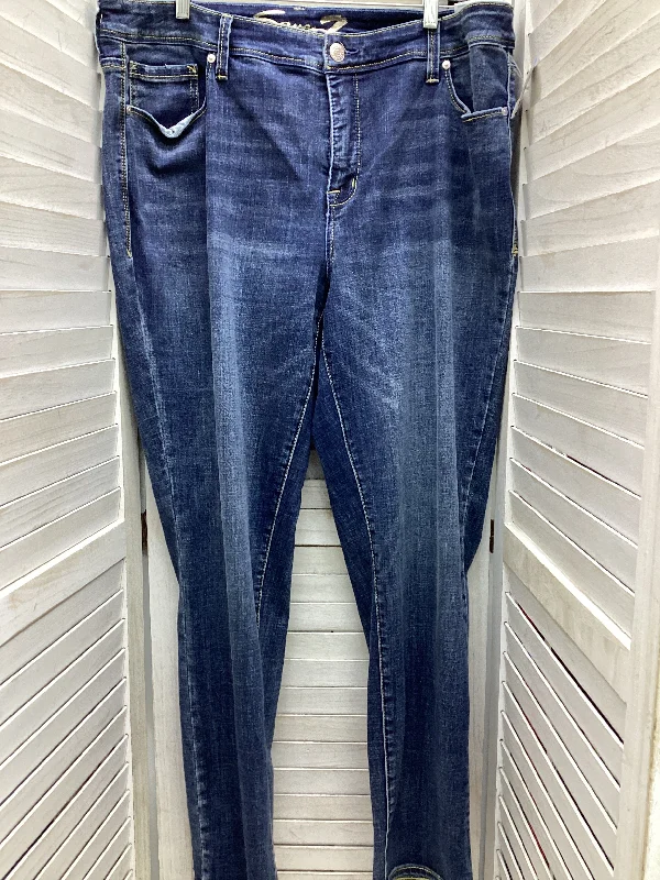 women's denim jeans with spandexJeans Boyfriend By Seven 7 In Blue Denim, Size: 20