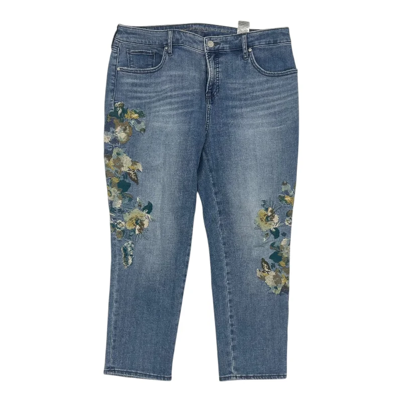 women's denim jeans for a relaxed lookJeans Boyfriend By Chicos In Blue Denim, Size:12P