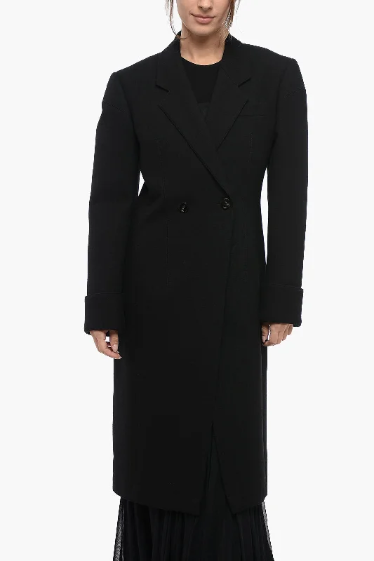 women's coats for those who love to mix and matchBottega Veneta Half-Lined Double-Breasted Coat