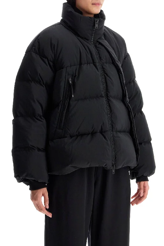 women's coats with cinched waistsY-3 Short Oversized Down Jacket