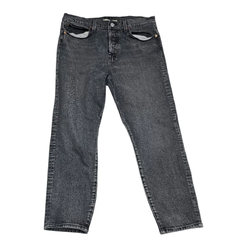 women's denim jeans for a timeless classic lookJeans Straight By Levis In Grey Denim, Size: 12