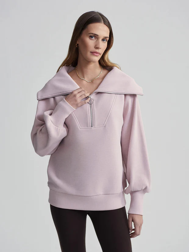 women's coats with military-inspired designsVine Half-Zip Pullover - Burnished Lilac