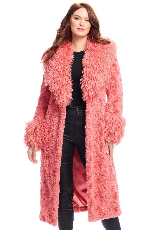 women's coats for fashion-conscious professionalsBubblegum Faux Fur Fri-Yay! Coat