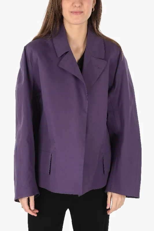 women's coats with sheer overlaysMaison Margiela MM0 open front jacket with cut out details