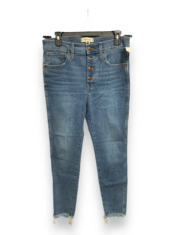 women's ripped denim jeansJeans Skinny By Madewell In Blue, Size: 8