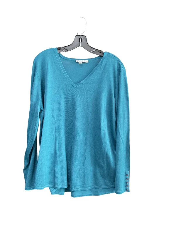 women's tops for mixing and matching with different bottomsTop Long Sleeve By Chicos In Blue, Size: Xxl