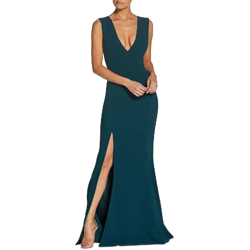 women's velvet dressesDress The Population Womens Sandra V-Neck Sleeveless Evening Dress