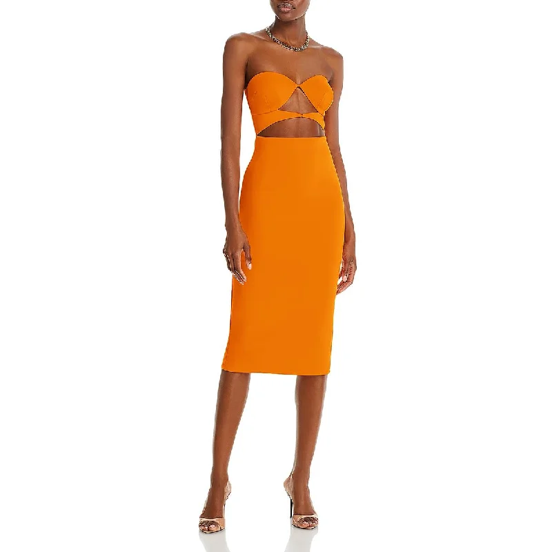 women's sleeveless dressesFore Womens Crepe Cut-Out Bodycon Dress