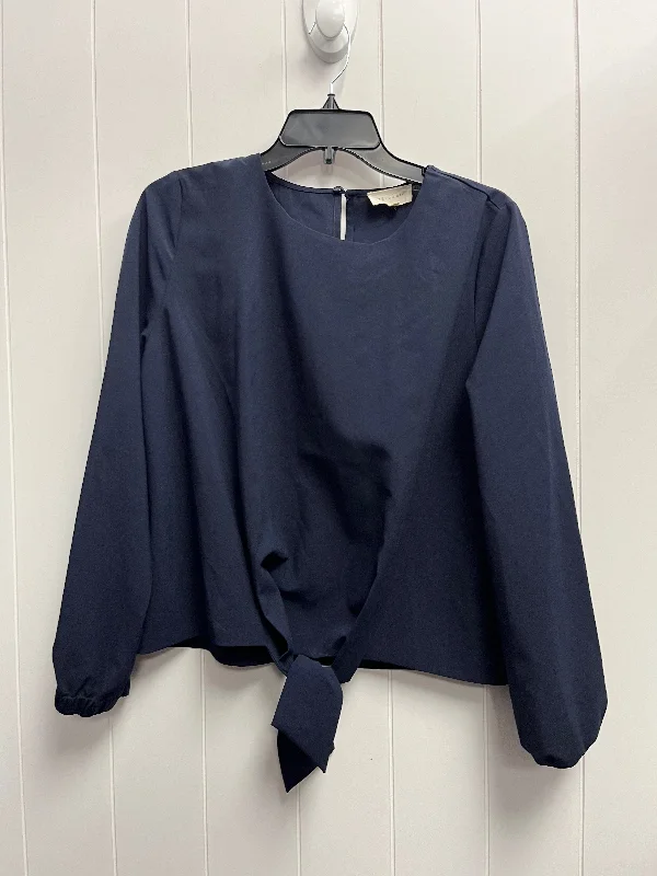 women's tops for those who want to show off their figure in a flattering wayTop Long Sleeve By Melloday In Navy, Size: M