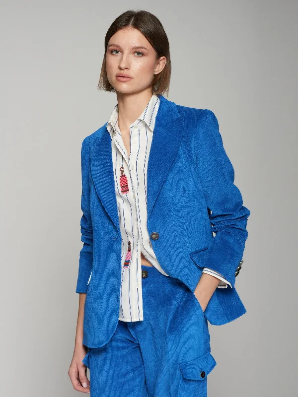 https://lyktra.shop   women's stylish coatsBlue Corduroy Blazer