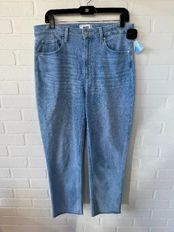 women's denim jeans for a day at the beachJeans Cropped By Paige In Blue Denim, Size: 12