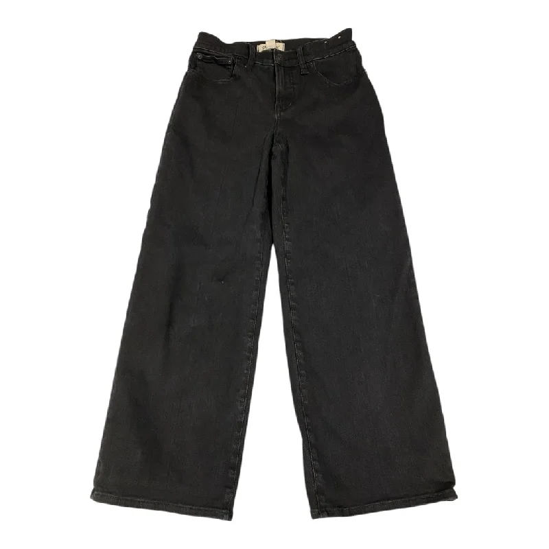 women's denim jeans for a cozy weekendJeans Wide Leg By Madewell In Black Denim, Size: 4p