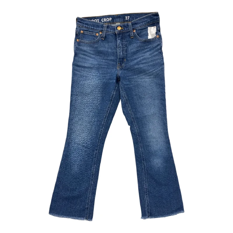 women's denim jeans with adjustable waistbandsJeans Boot Cut By J. Crew In Blue Denim, Size: 4