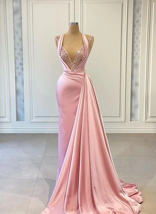 Satin Dressprom dresses, evening dresses, custom make evening dresses  gh1065