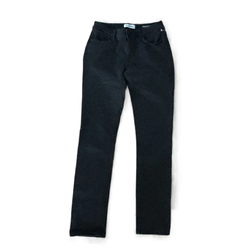 women's denim jeans with contrasting stitchingJeans Straight By Dl1961 In Black Denim, Size: 10