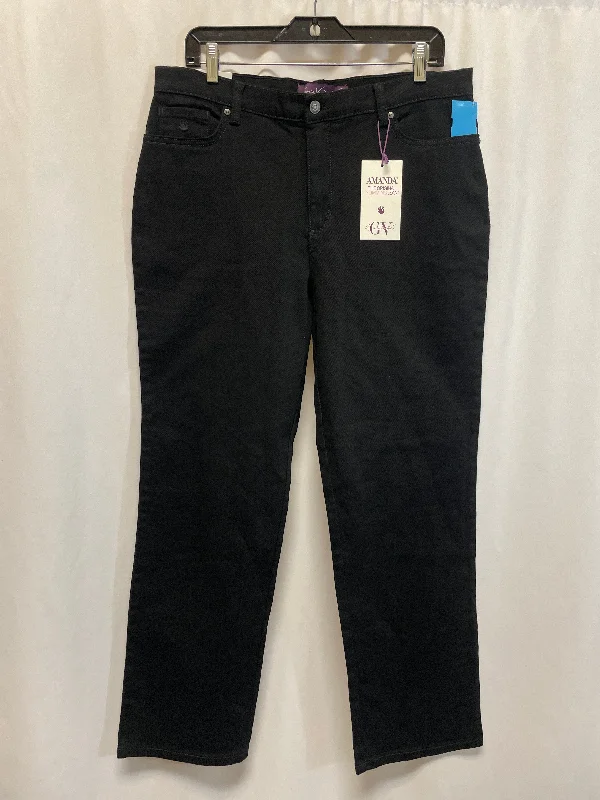 women's denim jeans for business casualJeans Straight By Gloria Vanderbilt In Black, Size: 14