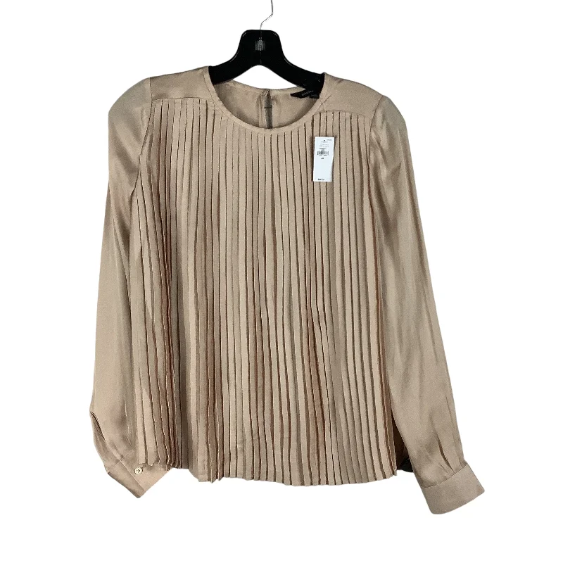 chic women's tops for everyday wearTop Long Sleeve By Banana Republic In Tan, Size: Xs