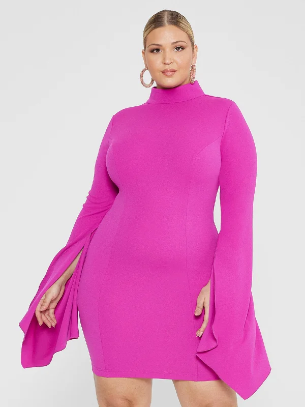 Party DressAndelina Dramatic Sleeves Bodycon Dress