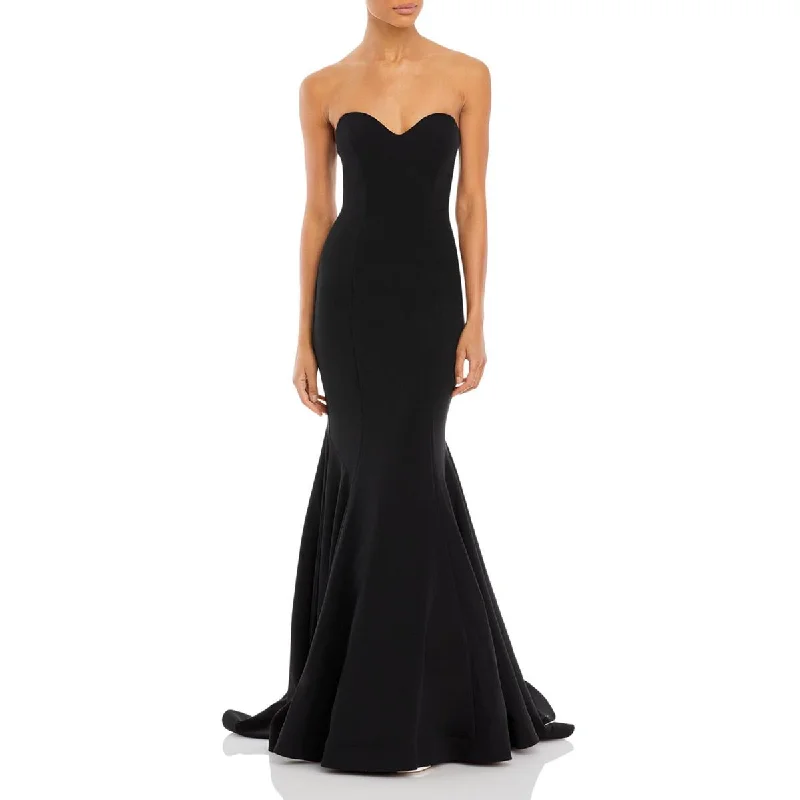 women's easy-to-wear dressesAqua Womens Strapless Bodycon Evening Dress