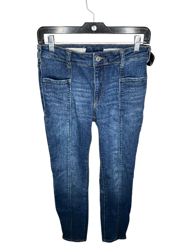 women's denim jeans with frayed edgesJeans Skinny By Pilcro In Blue, Size: 4