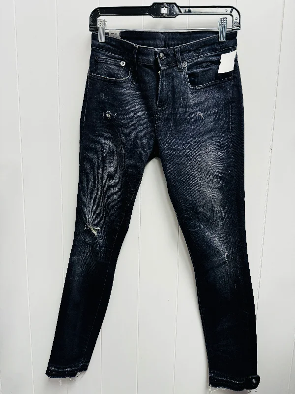 women's denim jeans with animal printsJeans Skinny By Rag & Bones Jeans In Black Denim, Size: 6