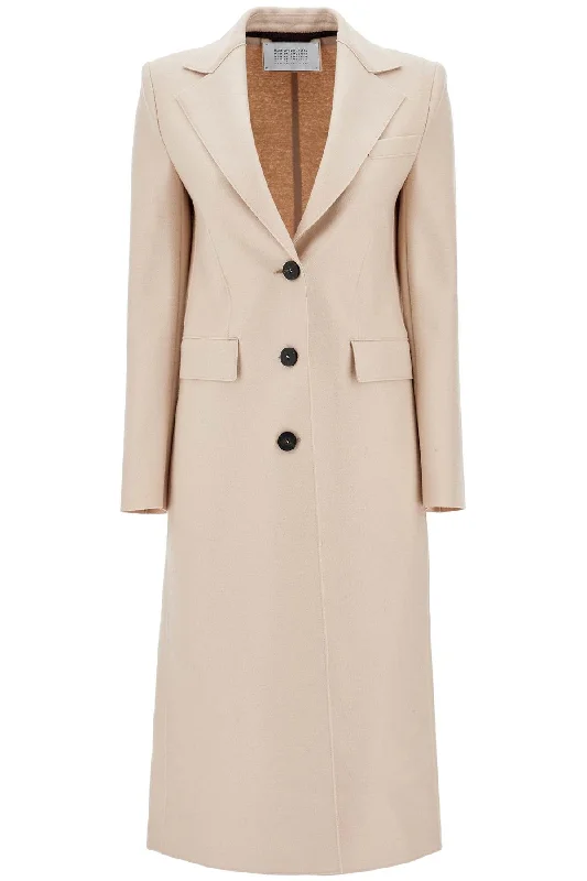 trendy women's coatsHarris Wharf London Women's Single-Breasted Coat In Pressed Wool