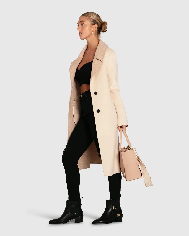 women's coats for travelLexington Two Tone Wool Blend Coat