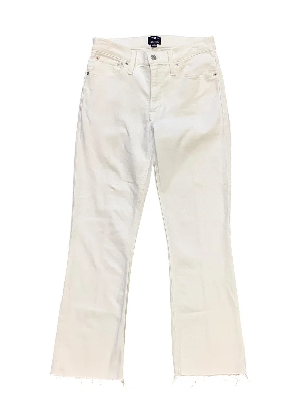 women's bootcut denim jeansJeans Cropped By J. Crew In White Denim, Size: 4