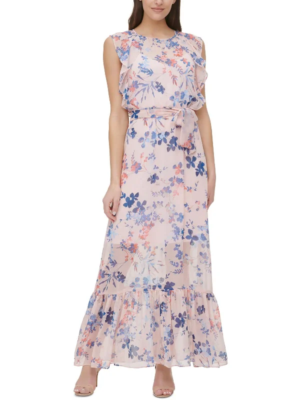 women's halter dressesWomens Floral Long Maxi Dress