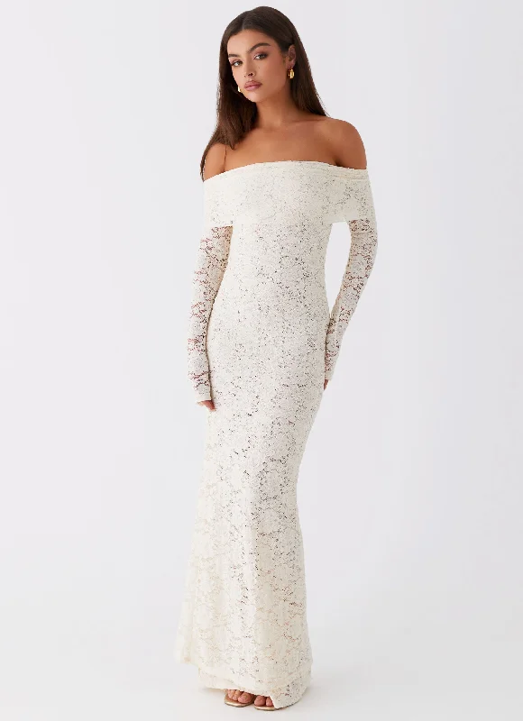 Velveteen DressYours Always Lace Maxi Dress - Ivory