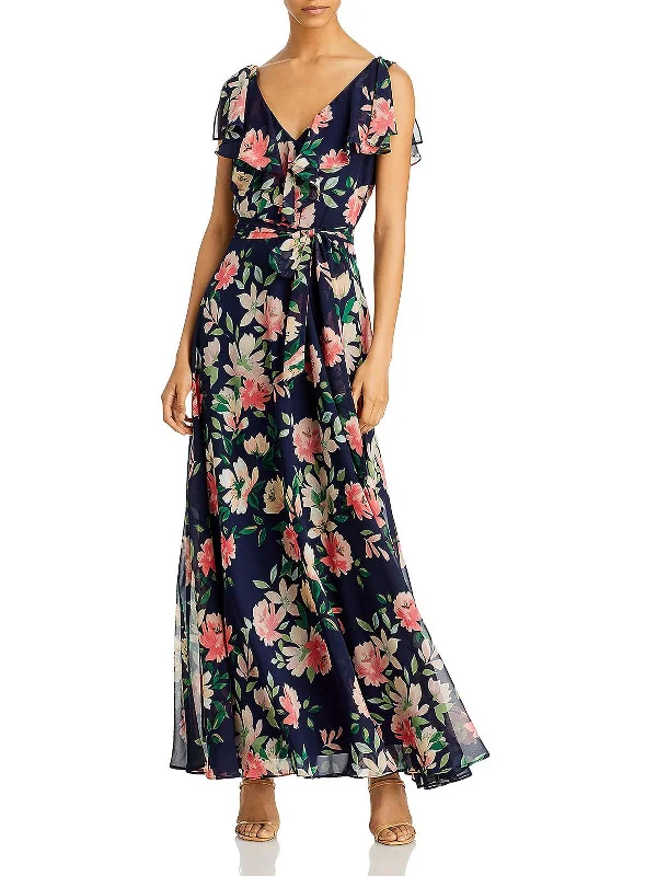 Chiffon DressWomens Polyester Maxi Evening Dress