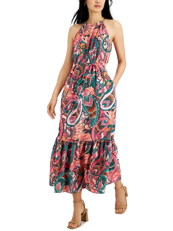 High-Low DressWomens Printed Long Maxi Dress