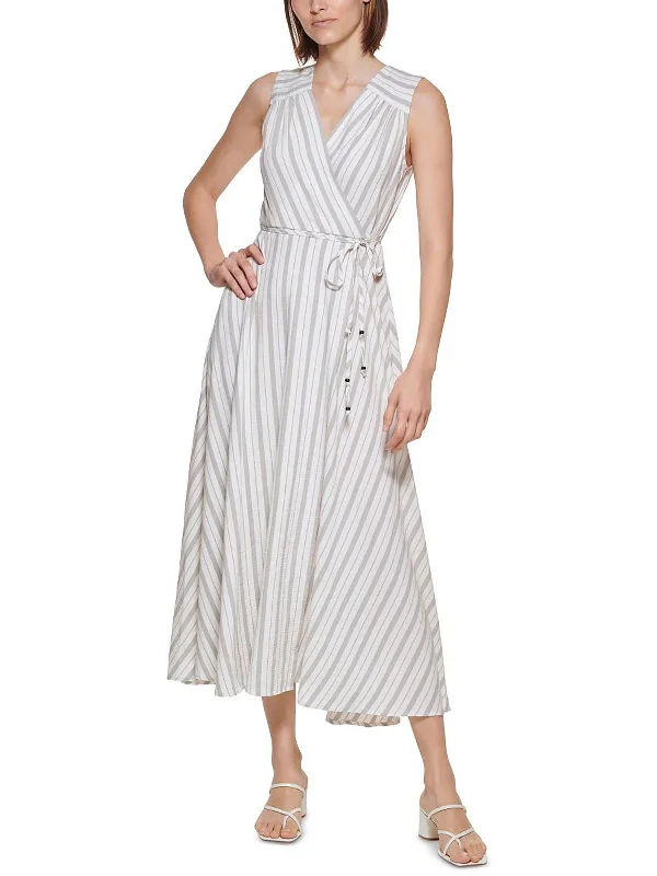 women's affordable dressesWomens Striped Long Maxi Dress