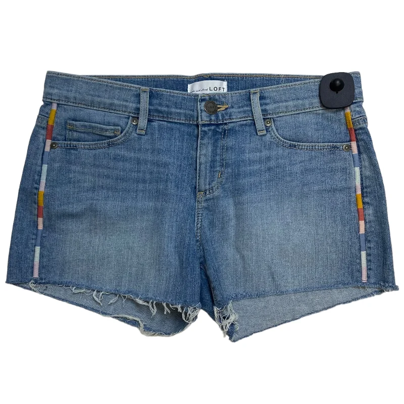 women's below-the-knee shortsBlue Denim Shorts Loft, Size 4