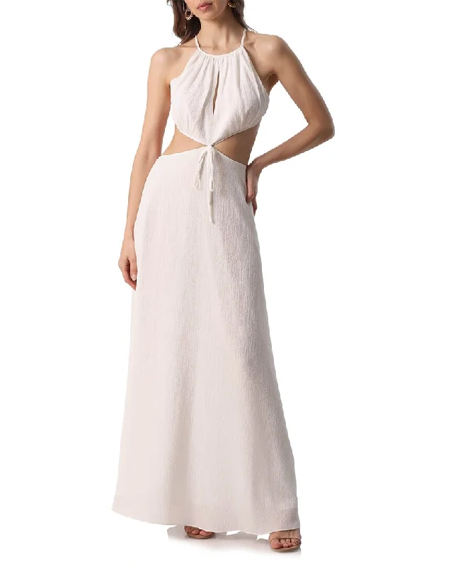 Prom DressAvec Les Filles Halter Cutout Maxi Dress