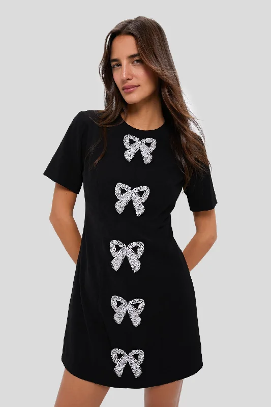 women's bespoke dressesBeaded Bows Bernadette Mini Dress