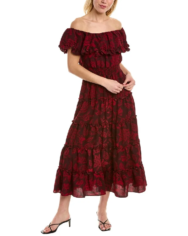 Maternity DressVince Camuto Ruffle Top Maxi Dress