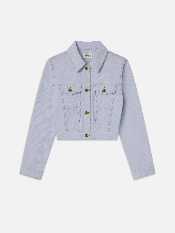 The Tailored Denim Jacket -- Celeste