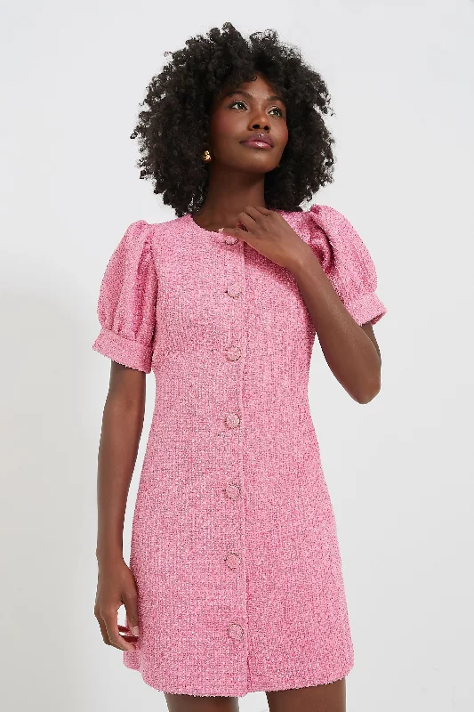 women's tall dressesPink Tweed Kit Mini Dress